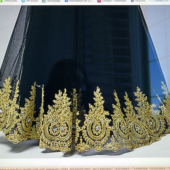 🆕Formal evening or prom gown vintage inspired, beaded, sequined,strapless - Picture 10 of 15